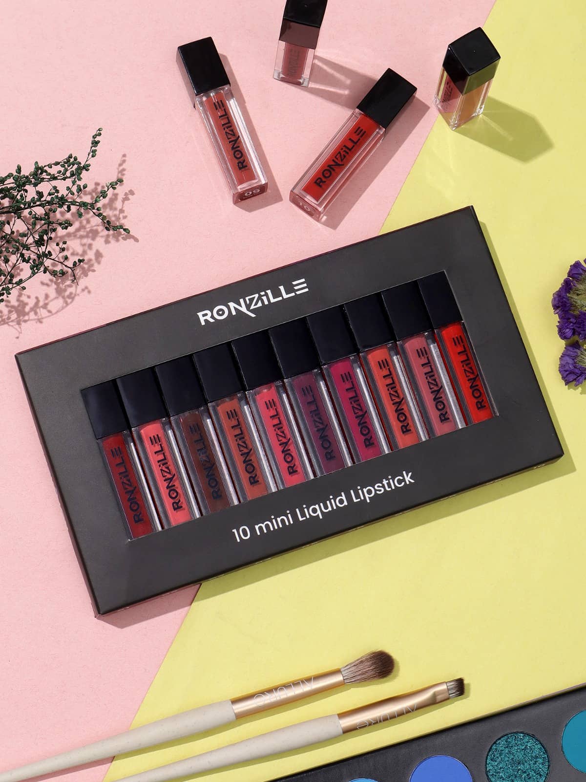 Ronzille Multi Matte Lipstick (Pack of 10) (100 gm)