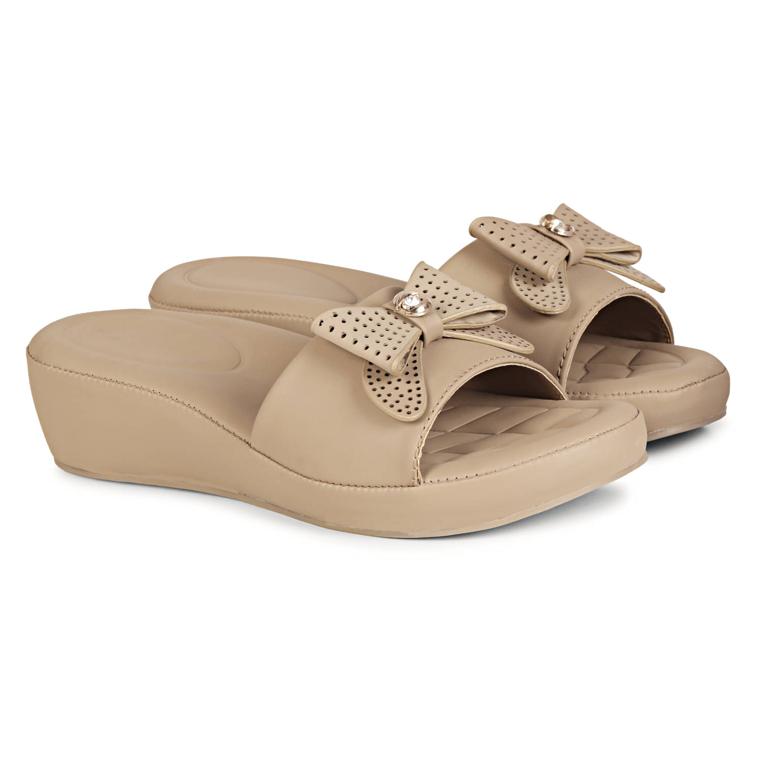     			Saheb Camel Women's Slip On Heels