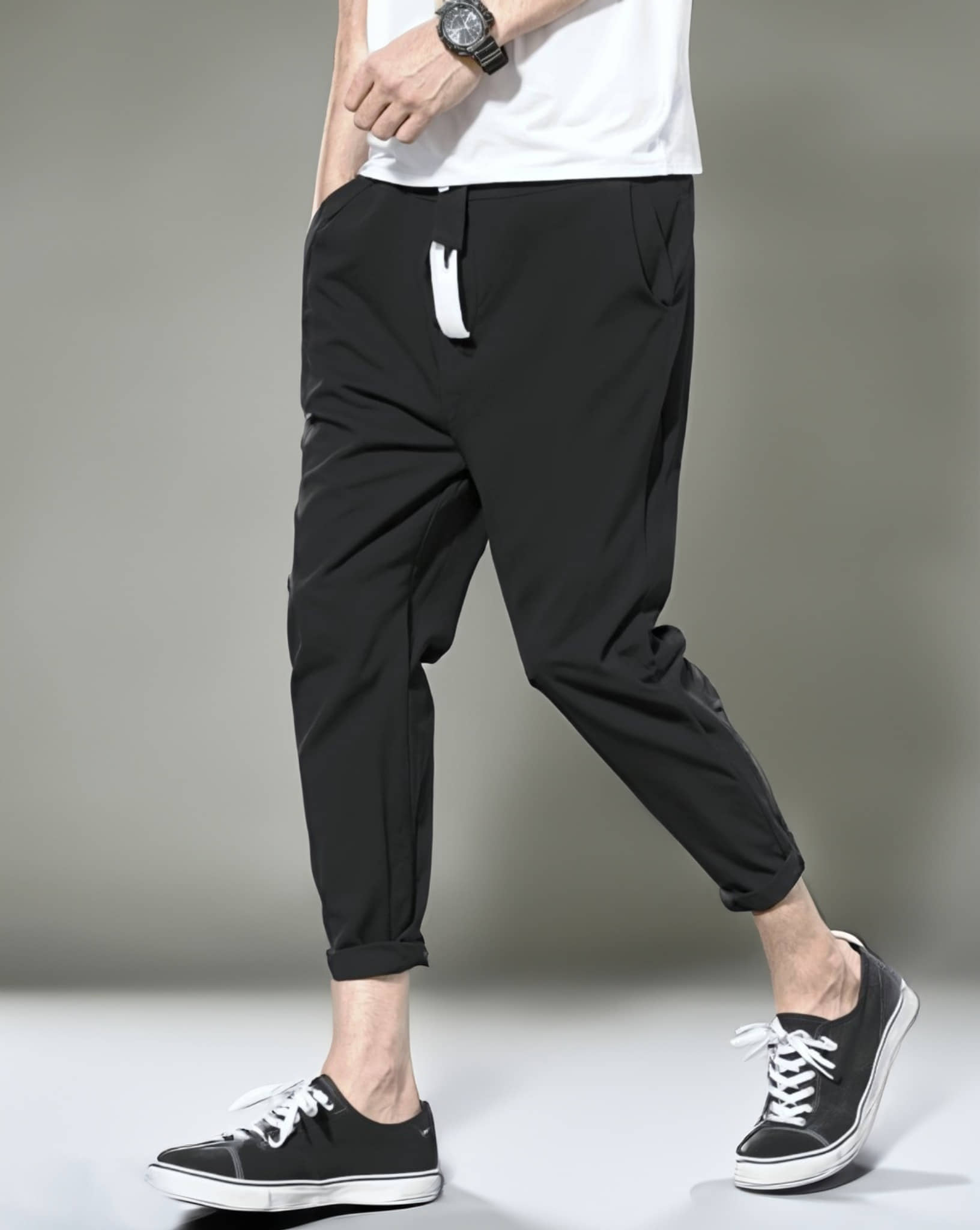 Septem Black Polyester Men's Sports Trackpants ( Pack of 1 ) - Track Pants | Buy online on ZillyBuy