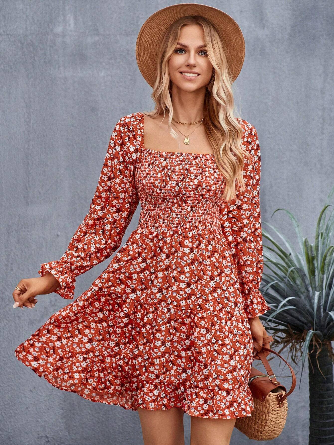 Sheetal associates Women Crepe Printed Fit & Flare Dress ( Red ) Sheetal associates Women Crepe Printed Fit & Flare Dress ( Red )