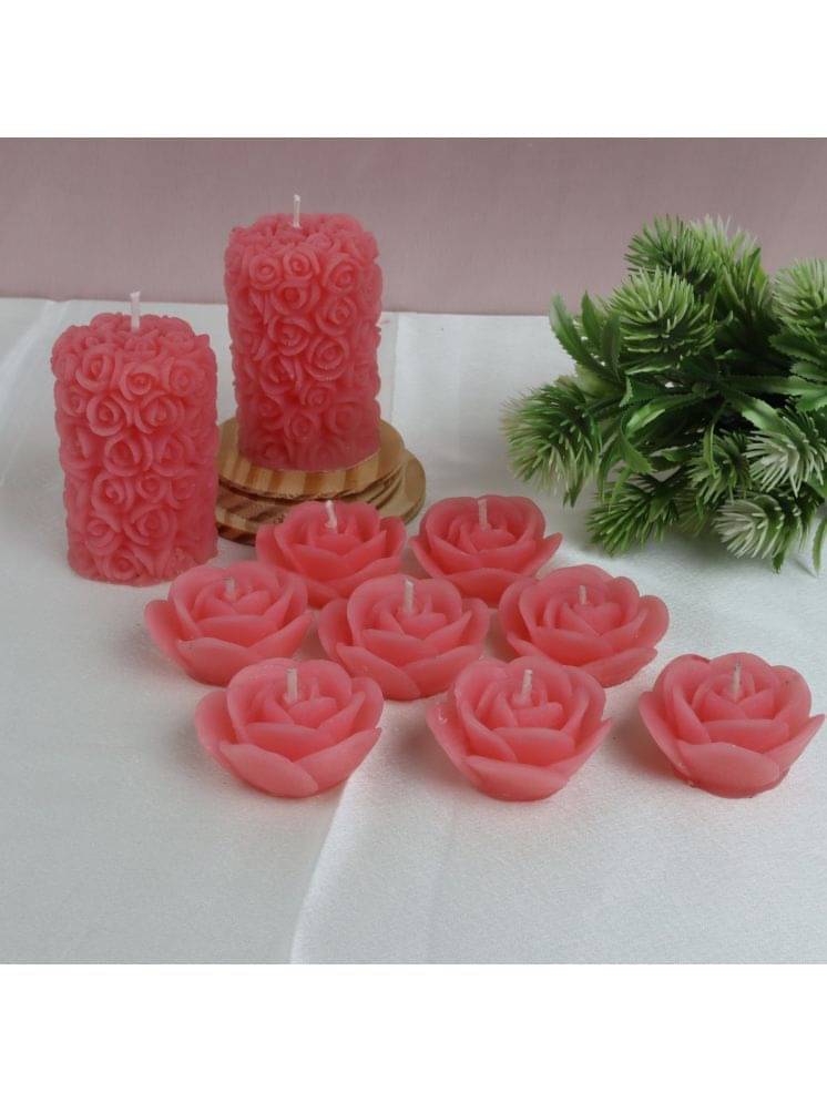 Shraddha Creation Pink Floral Floating Candle 7 cm ( Pack of 10 ) Shraddha Creation Pink Floral Floating Candle 7 cm ( Pack of 10 )