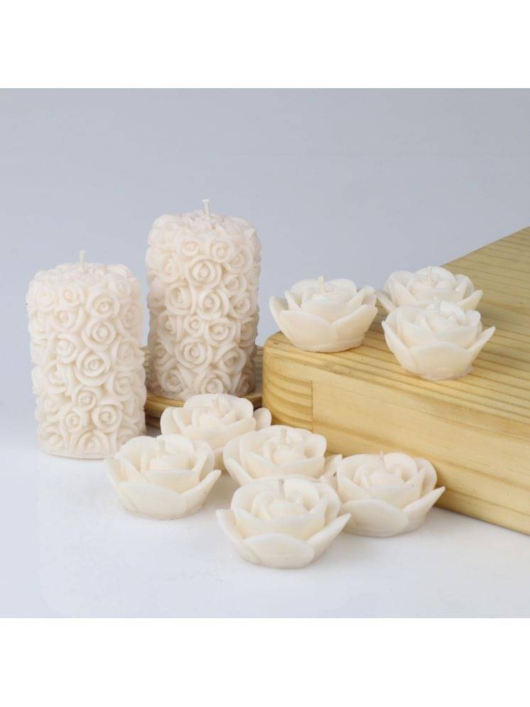 Shraddha Creation White Vanilla Floating Candle 7 cm ( Pack of 10 ) Shraddha Creation White Vanilla Floating Candle 7 cm ( Pack of 10 )