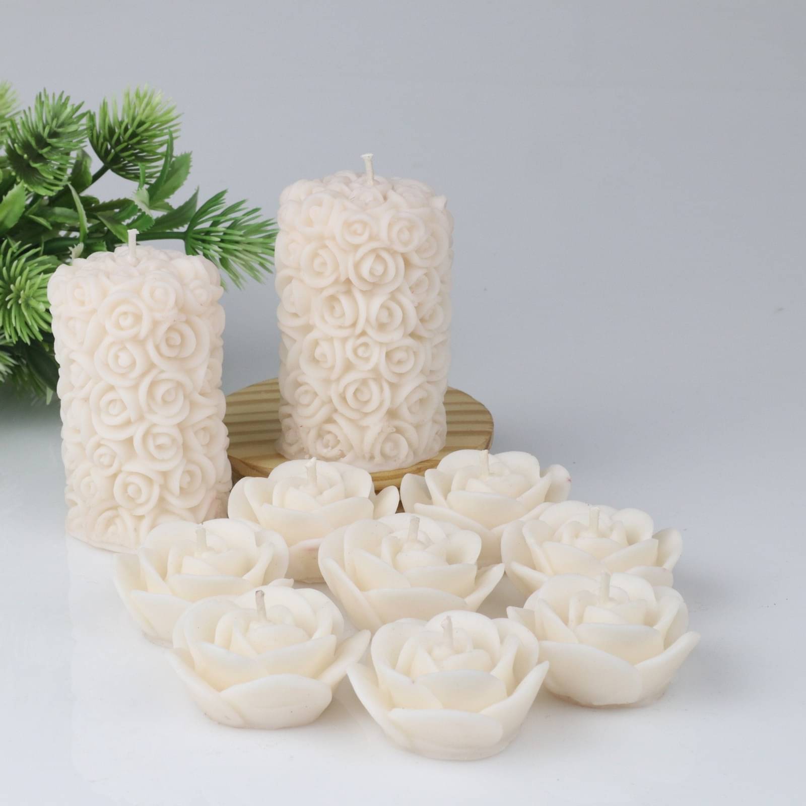 Shraddha Creation White Vanilla Pillar Candle 7 cm ( Pack of 10 ) Shraddha Creation White Vanilla Pillar Candle 7 cm ( Pack of 10 )