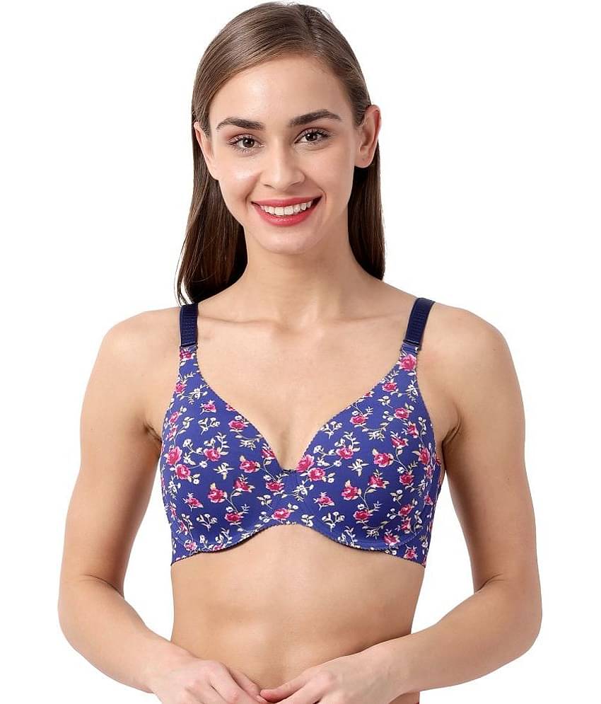 Shyaway Viscose Lightly Padded Women's T-Shirt Bra ( Blue ) SY91033-Blue