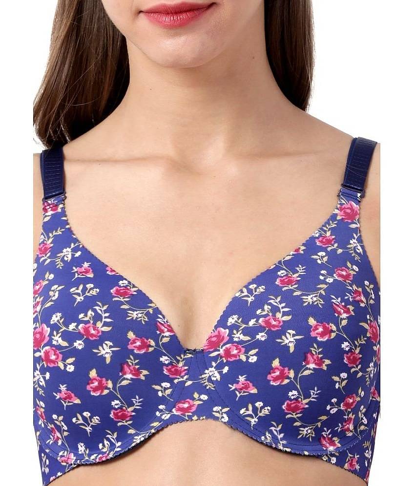 Shyaway Viscose Lightly Padded Women's T-Shirt Bra ( Blue ) SY91033-Blue