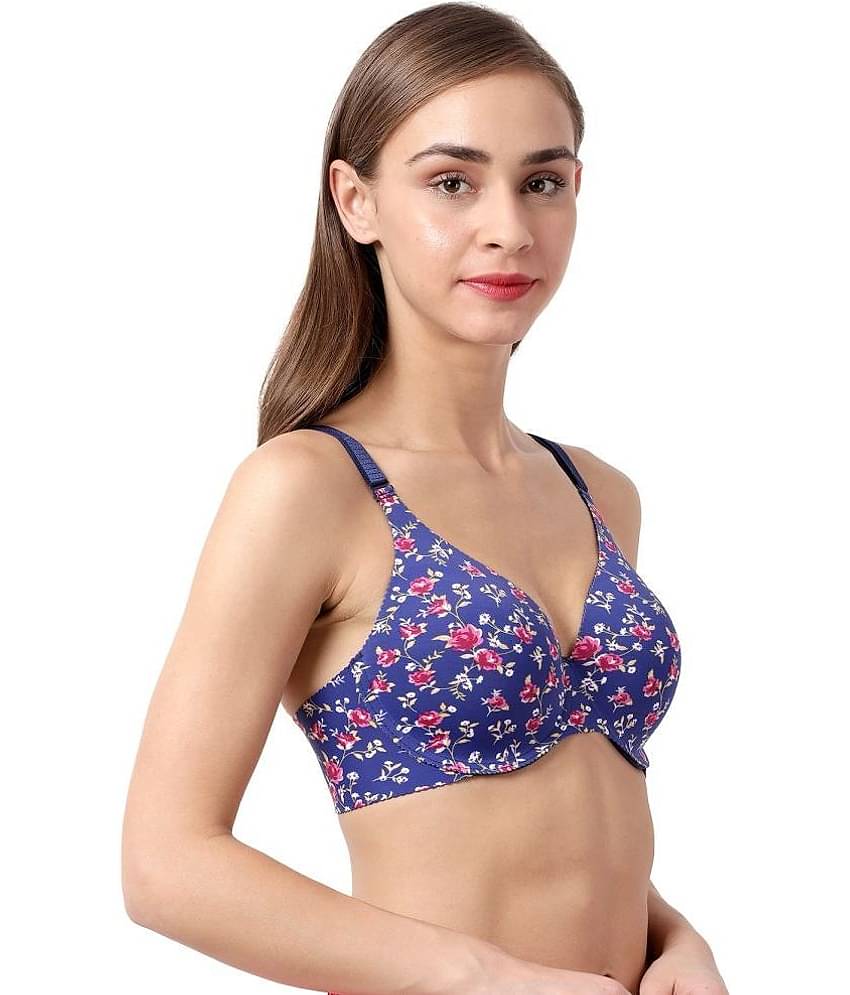 Shyaway Viscose Lightly Padded Women's T-Shirt Bra ( Blue ) SY91033-Blue