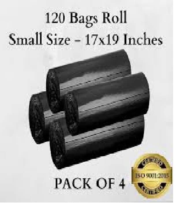     			Sling Black Plastic Dustbin and Garbage bags