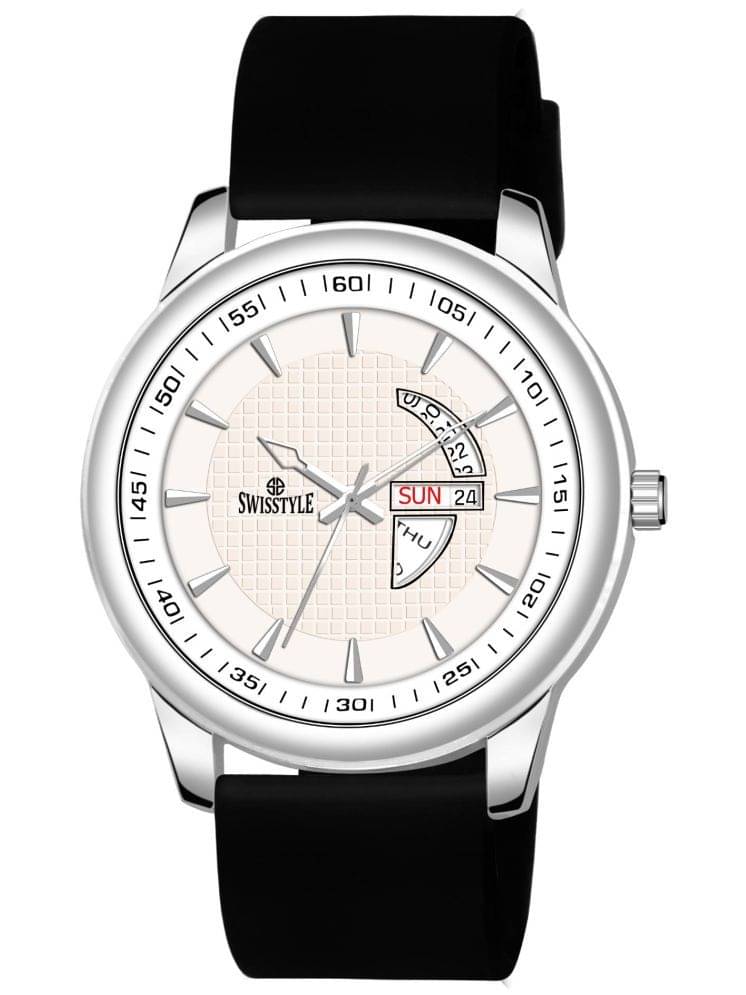     			Swisstyle Black Silicon Analog Men's Watch
