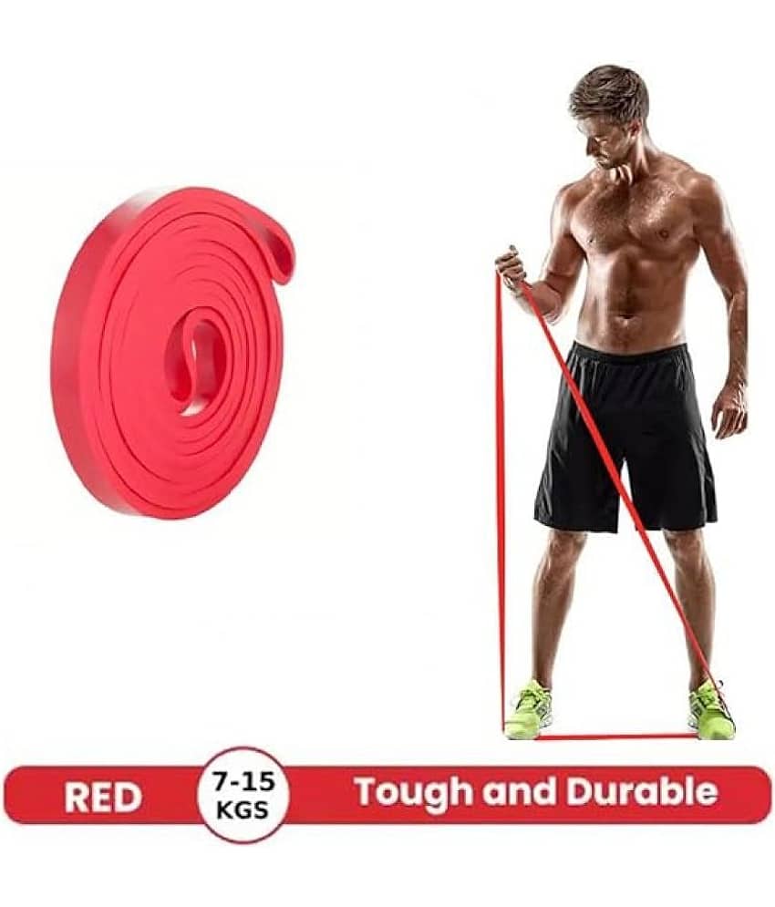 Thera Band Exercise Band for Home Gym Fitness Pull Up Band Thera band (Pack of 1) (Red) - Sports and Fitness Equipment | Buy online on ZillyBuy