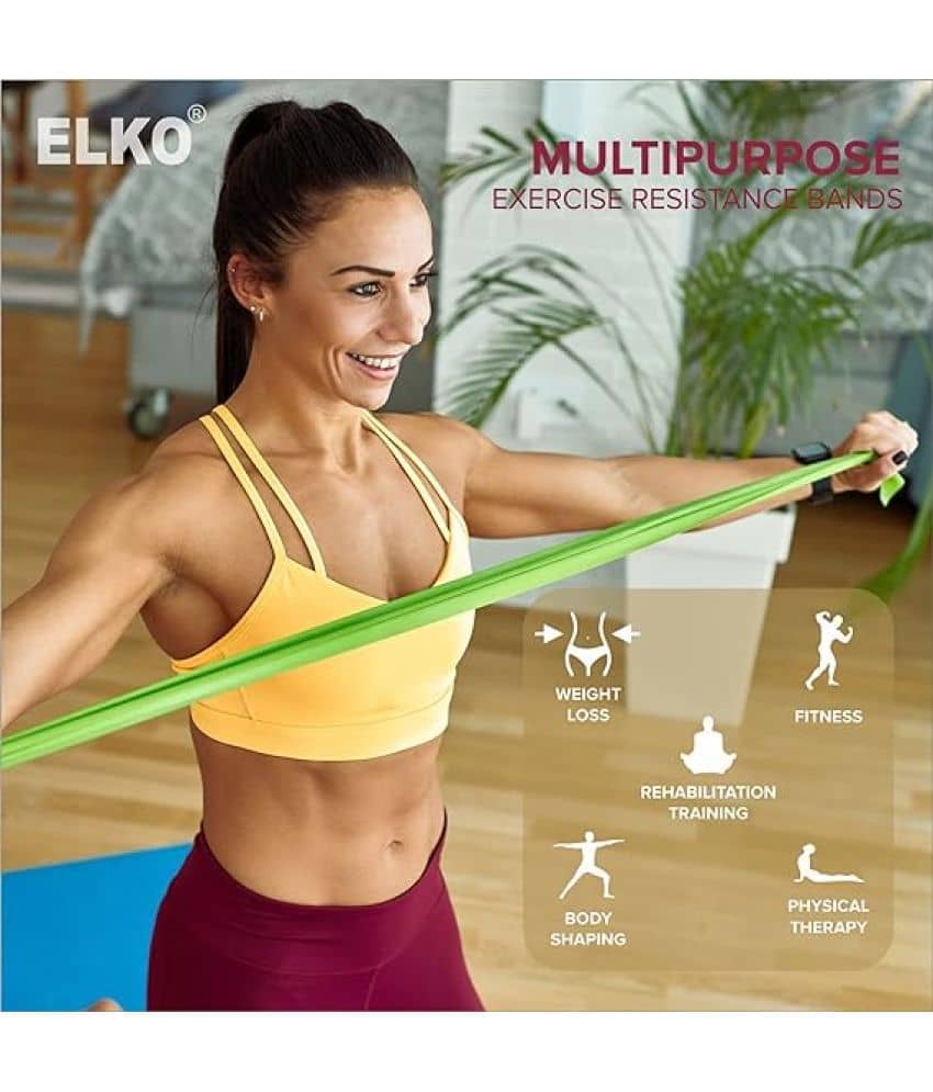 Thera Band Latex Free Resistance Exercise Band, Pack of 1, Green - Sports and Fitness Equipment | Buy online on ZillyBuy
