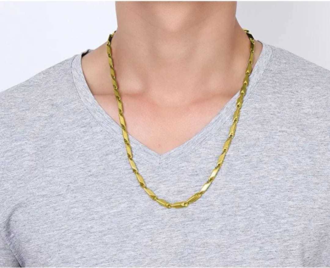     			WTM Gold Plated Chain ( Set of 1 )