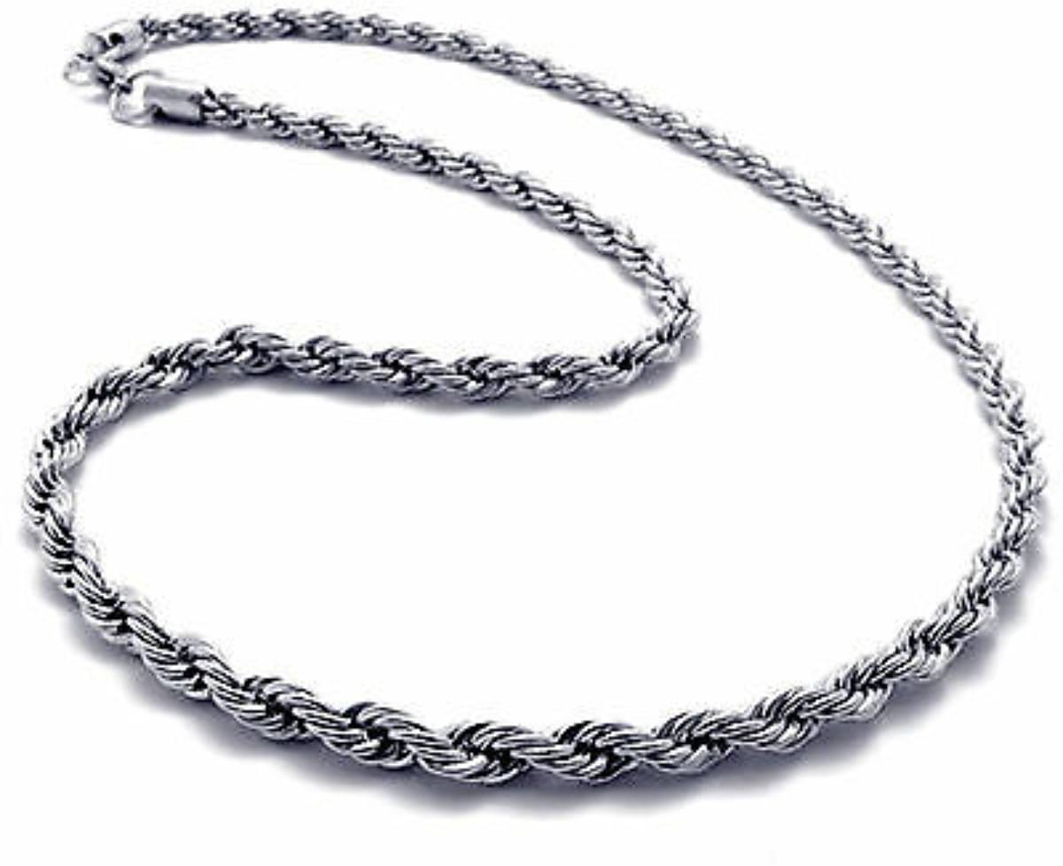     			WTM Rhodium Plated Chain ( Set of 1 )