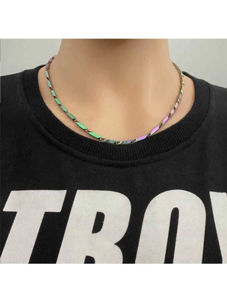 WTM Rhodium Plated Chain ( Set of 1 )     			WTM Rhodium Plated Chain ( Set of 1 )