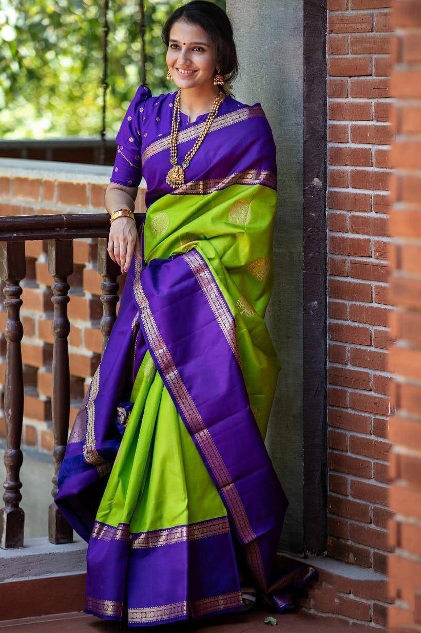     			fab woven Art Silk Woven Saree With Unstitched Blouse Piece ( Green )