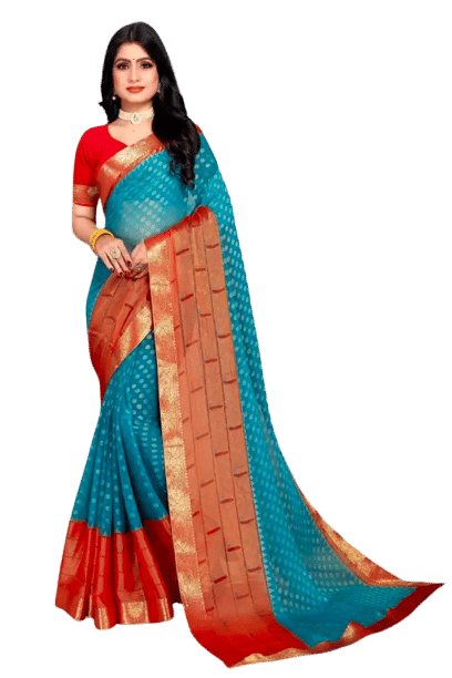 mahalaxmi fab Georgette Printed Saree With Unstitched Blouse Piece ( Orange,Brown ) mahalaxmi fab Georgette Printed Saree With Unstitched Blouse Piece ( Orange,Brown )