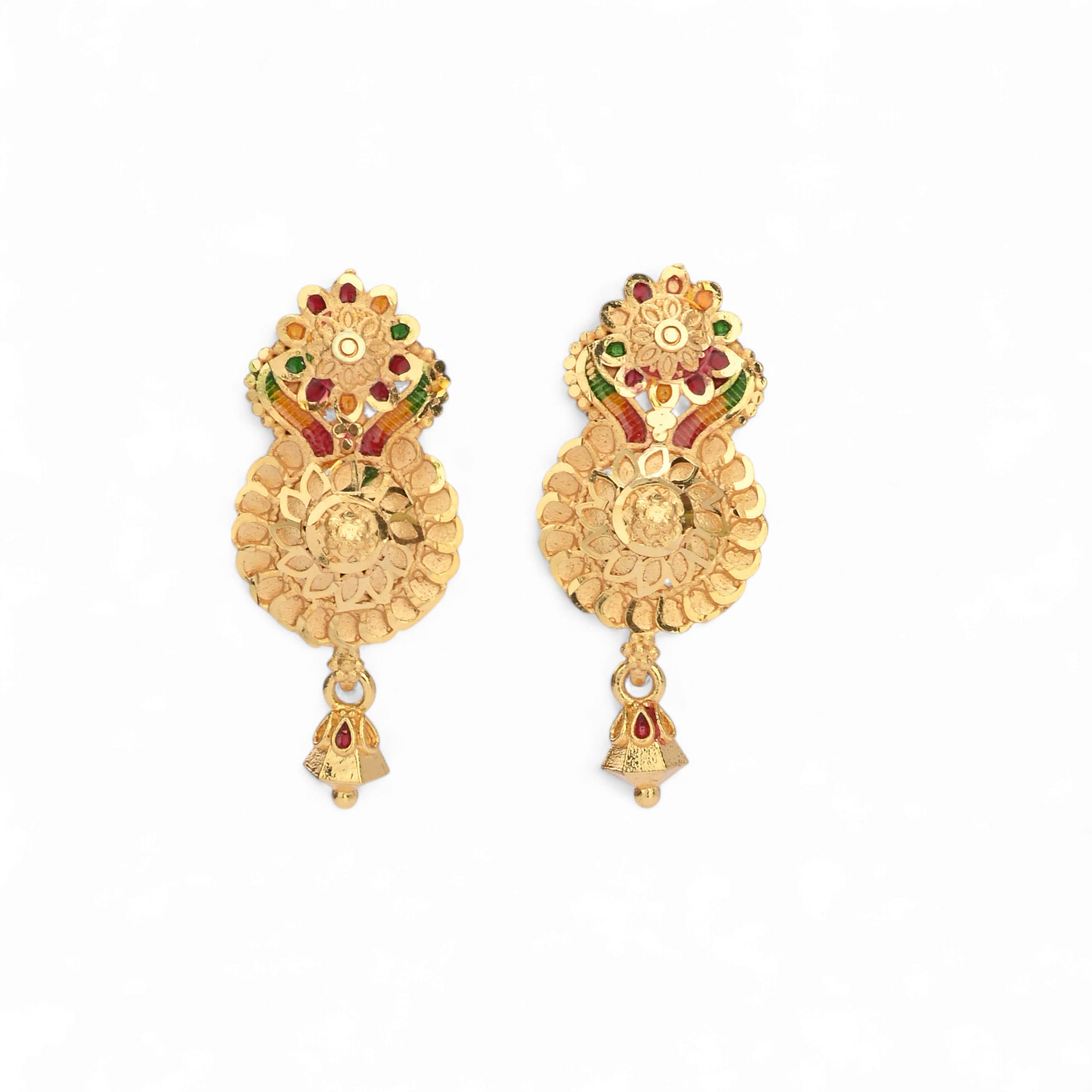     			AanyaCentric Gold Chandbalis Earrings ( Pack of 1 )