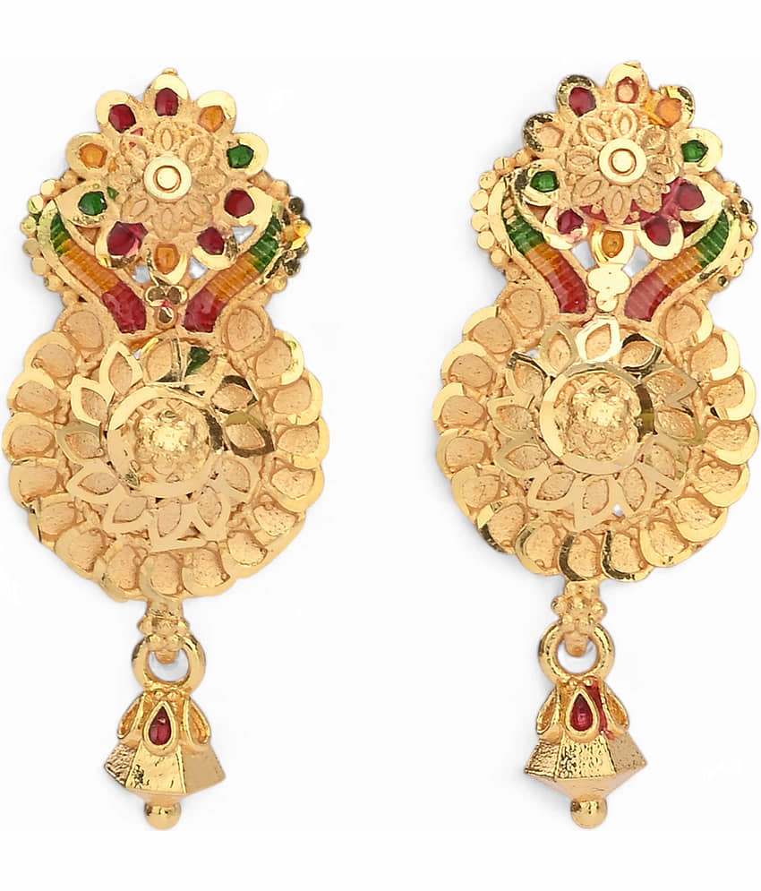 AanyaCentric Gold Chandbalis Earrings ( Pack of 1 ) - Earrings | Buy online on ZillyBuy