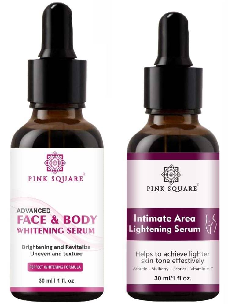     			Advance Face and Body Whitening Serum & Intimate Area lightening Serum - Lighter Skin Tone Effectively (Each,30ml) - Set of 2 Items