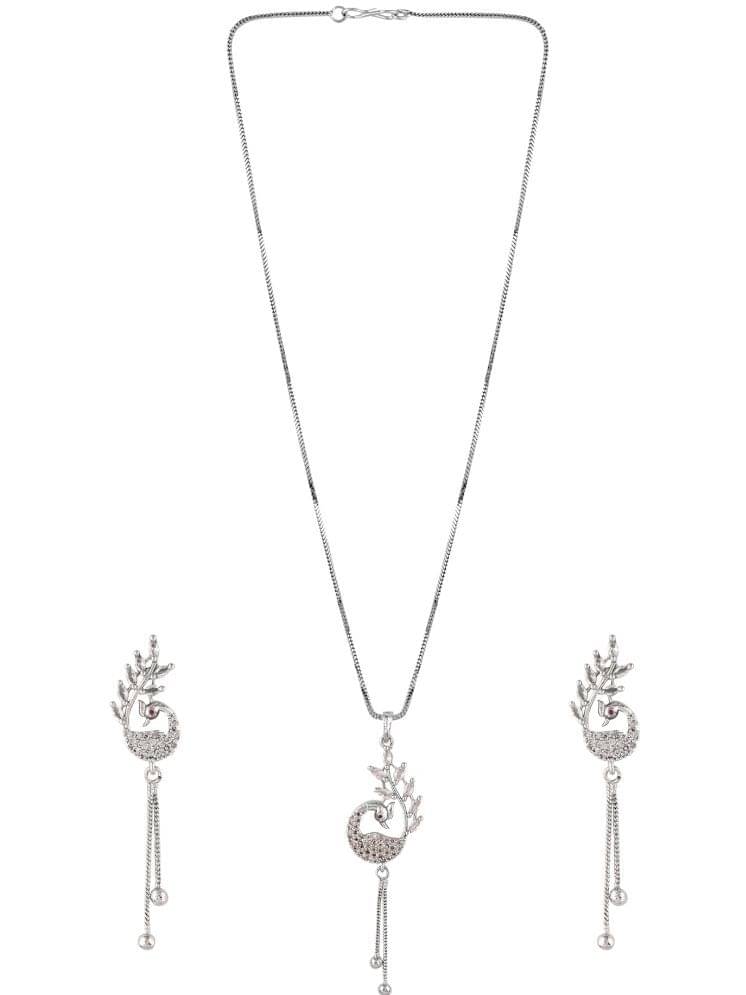 Bhagya Lakshmi Silver Pendant set ( Pack of 1 ) Bhagya Lakshmi Silver Pendant set ( Pack of 1 )