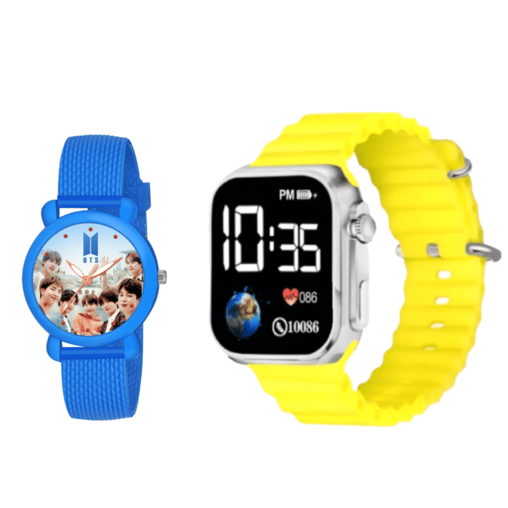 DECLASSE Blue Dial Analog-Digital Boys Watch ( Pack Of 2 ) DECLASSE Blue Dial Analog-Digital Boys Watch ( Pack Of 2 )