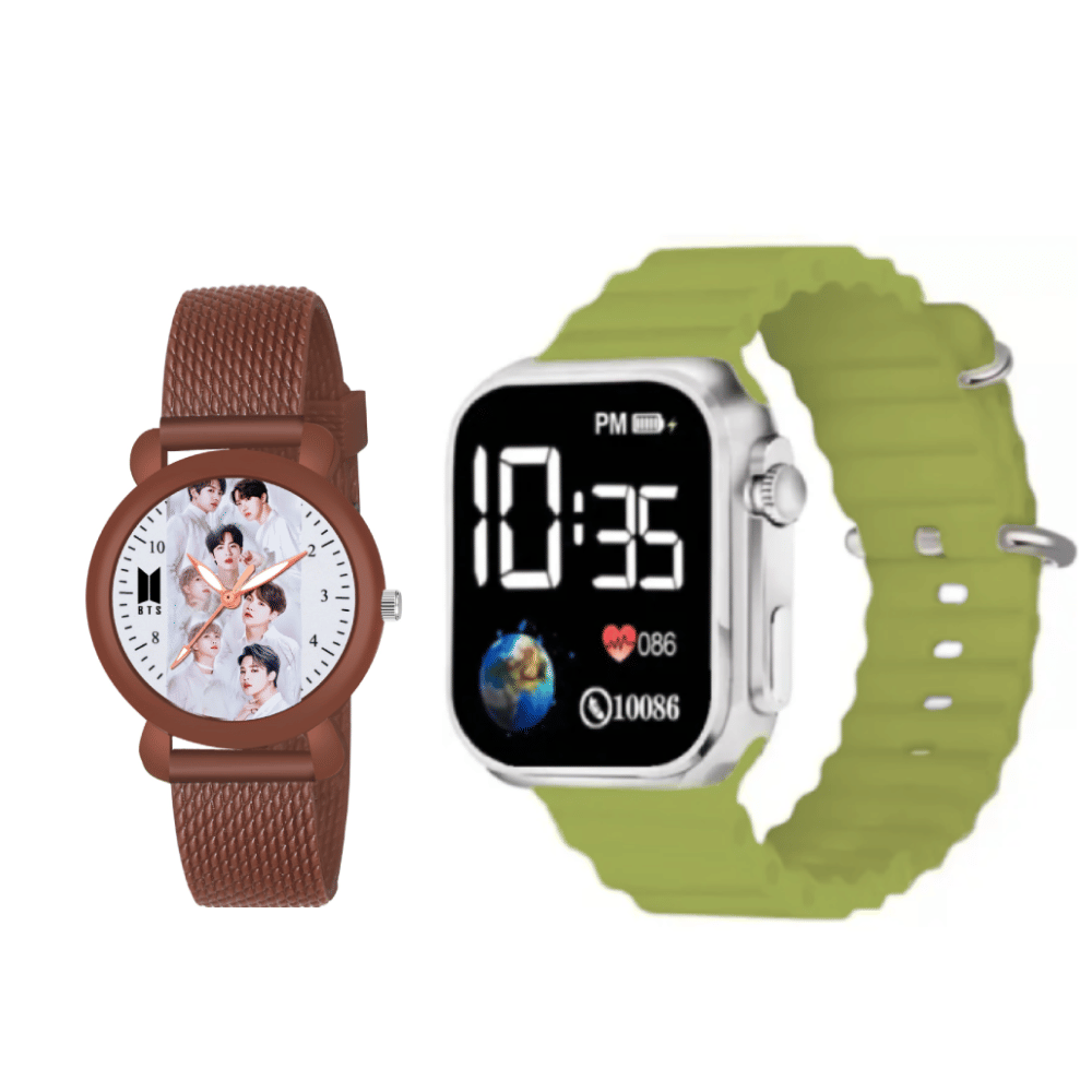     			DECLASSE Brown Silicon Analog-Digital Womens Watch