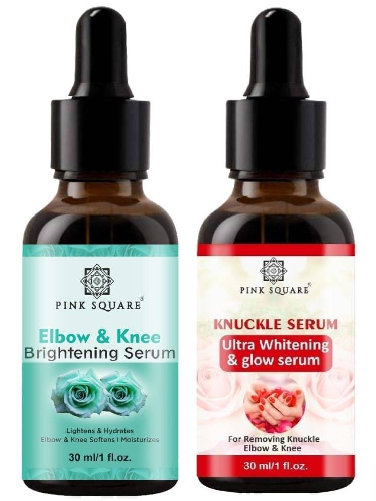 Elbow and Knee Brightening Serum for Remove Dark Skin & Knuckle Serum for Ultra Whiten & Glowing Skin (Each,30ml) - Set of 2 Items     			Elbow and Knee Brightening Serum for Remove Dark Skin & Knuckle Serum for Ultra Whiten & Glowing Skin (Each,30ml) - Set of 2 Items