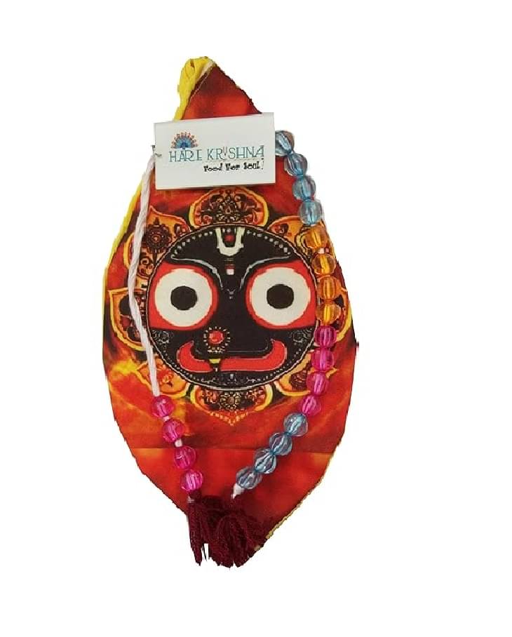     			Hare Krishna Food For Soul Jagannath ji jholi | Potli Bag|Chanting Bead Bag Japa Mala Bag/Gaumukhi 1 ( Pack of 1 )