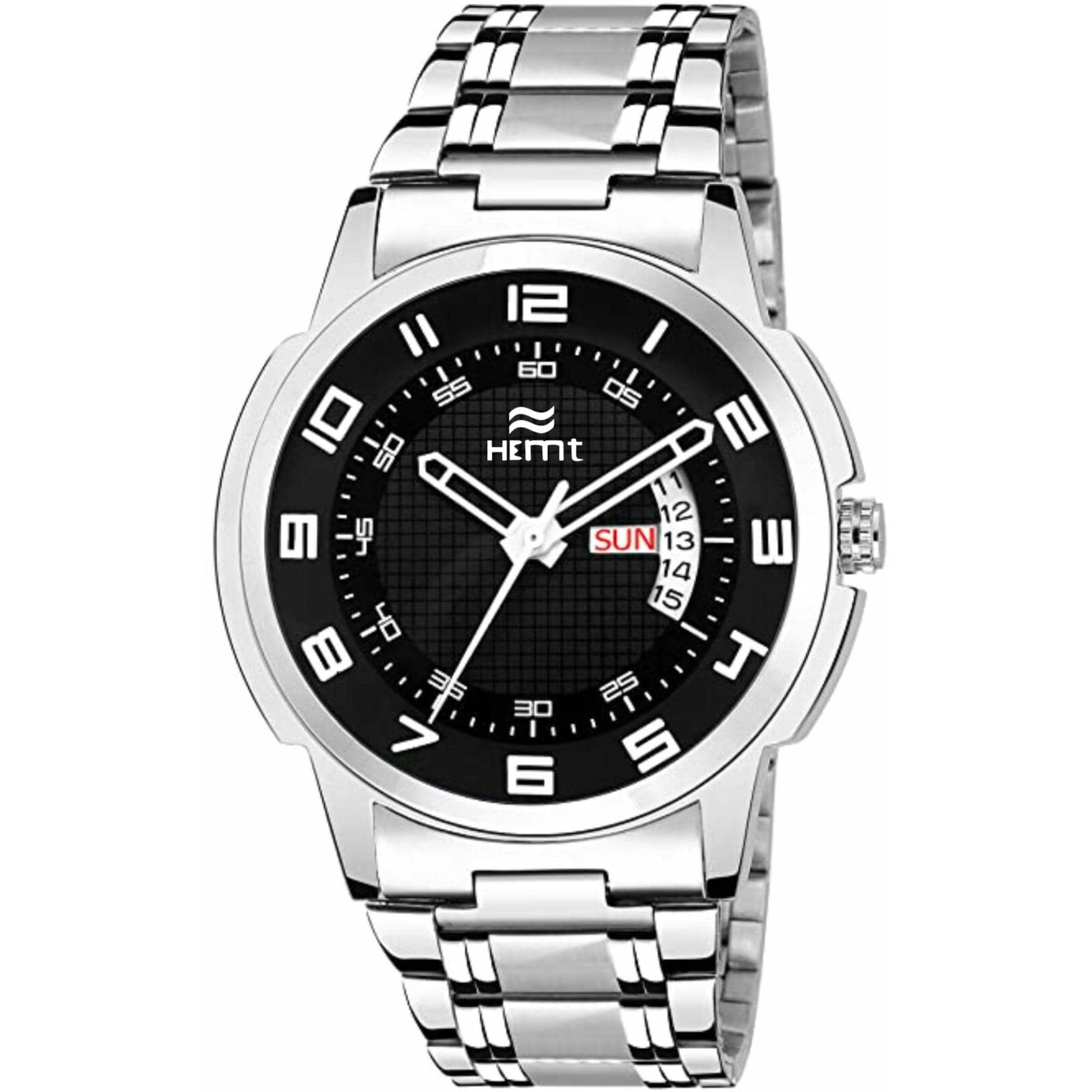 Hemt Silver Stainless Steel Analog Men's Watch