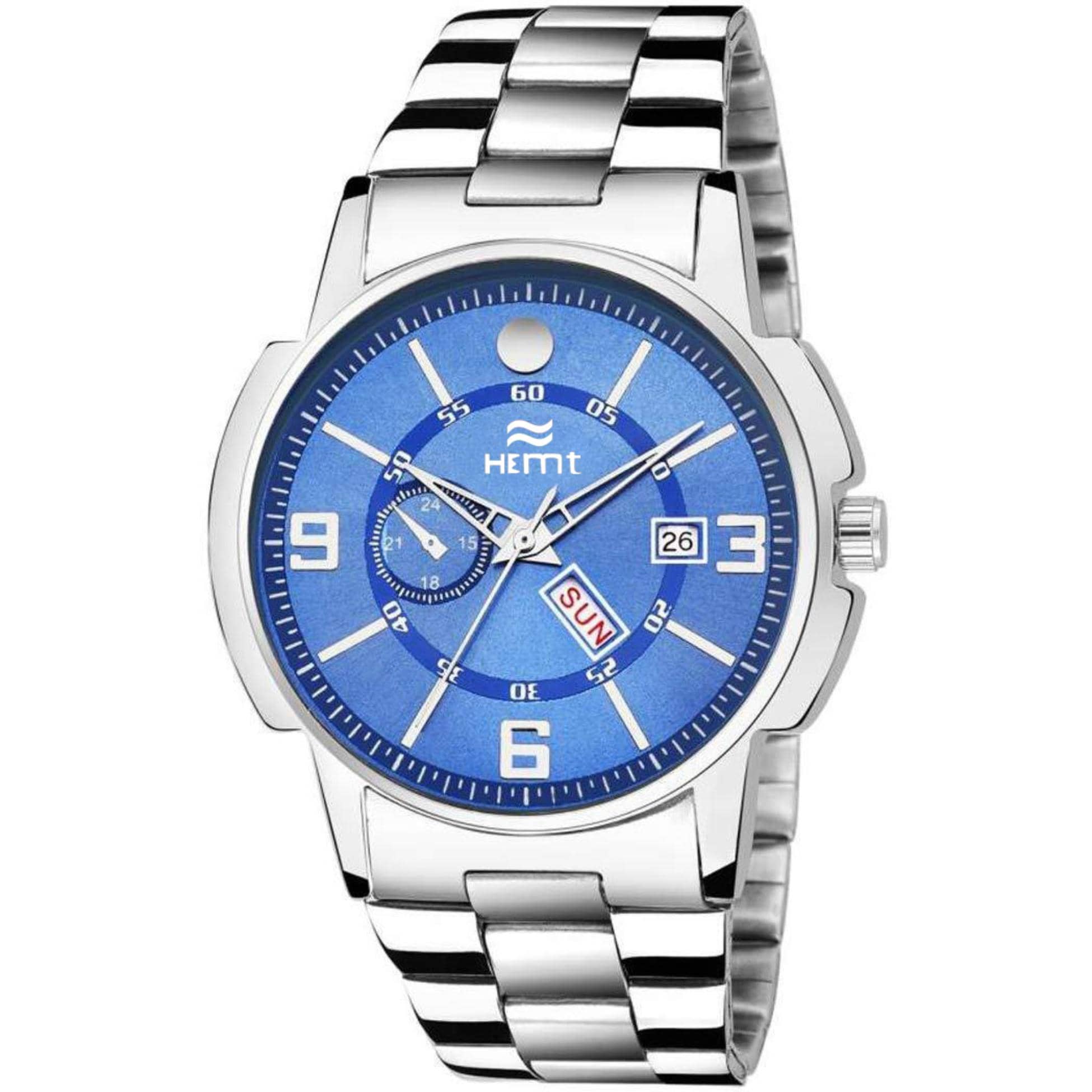Hemt Silver Stainless Steel Analog Men's Watch