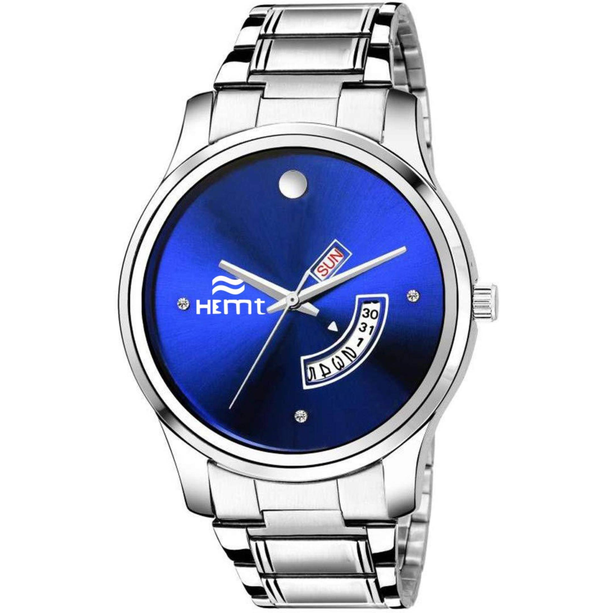     			Hemt Silver Stainless Steel Analog Men's Watch