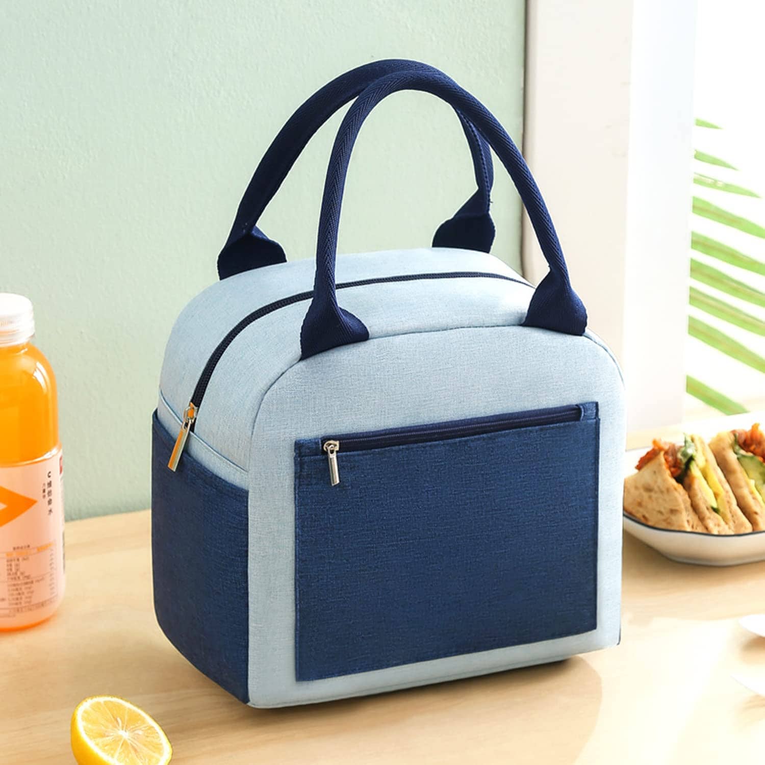 House Of Quirk Blue Lunch Bag ( 1 Pc ) - Handbags | Buy online on ZillyBuy
