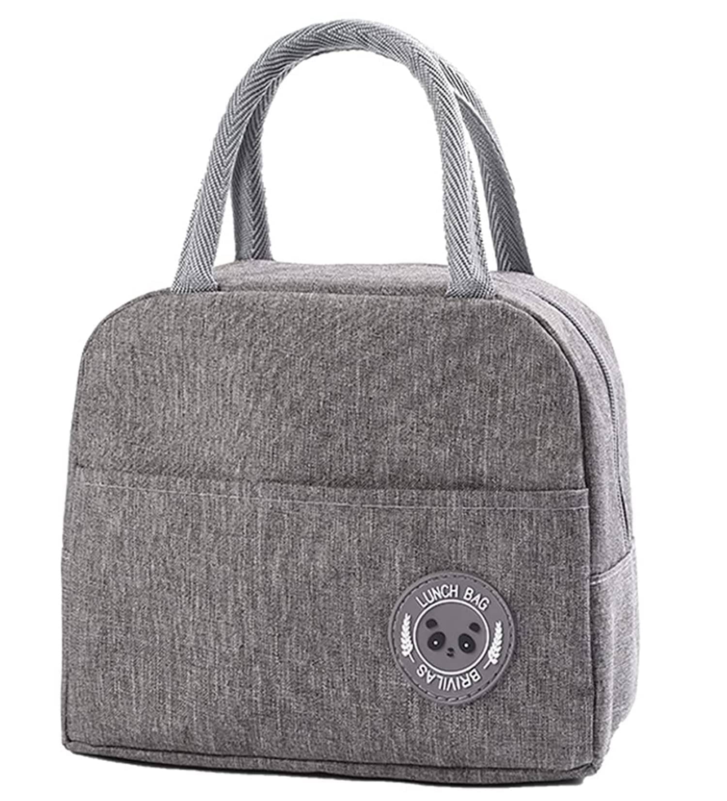     			House Of Quirk Gray Lunch Bag ( 1 Pc )