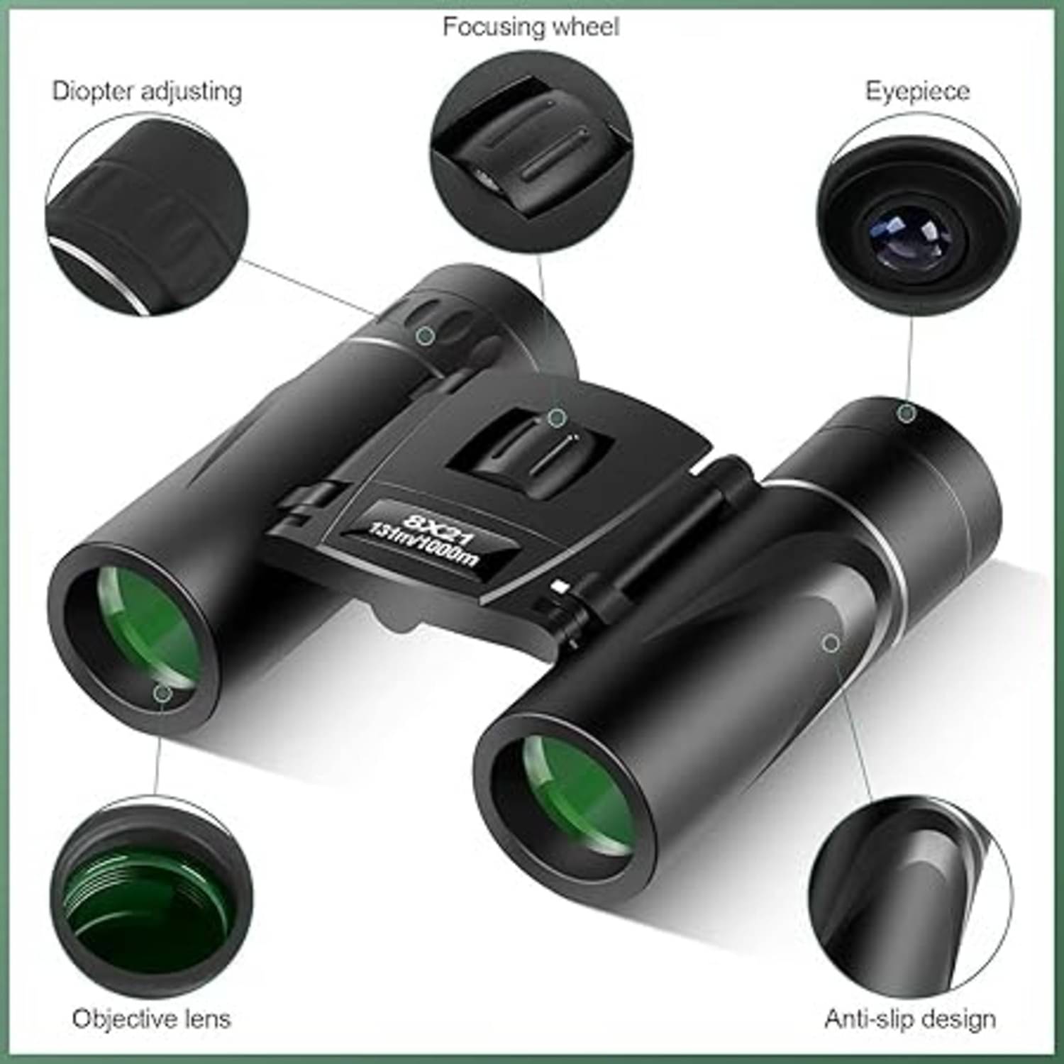 JAIN GIFT GALLERY Pocket Light Weight 30x60 Roof Prism Binoculars for HD Professional Binoculars Binoculars JAIN GIFT GALLERY Pocket Light Weight 30x60 Roof Prism Binoculars for HD Professional Binoculars Binoculars
