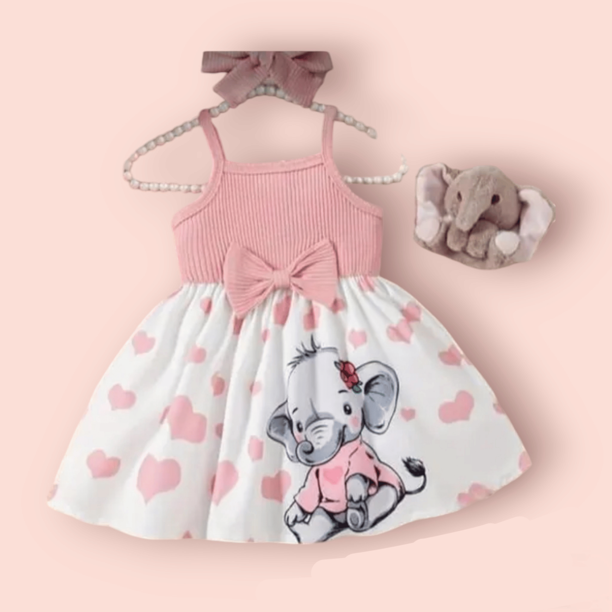 ODIMENT Rayon Frock For Girls ( Pack of 1 , PeachPuff )     			ODIMENT Rayon Frock For Girls ( Pack of 1 , PeachPuff )