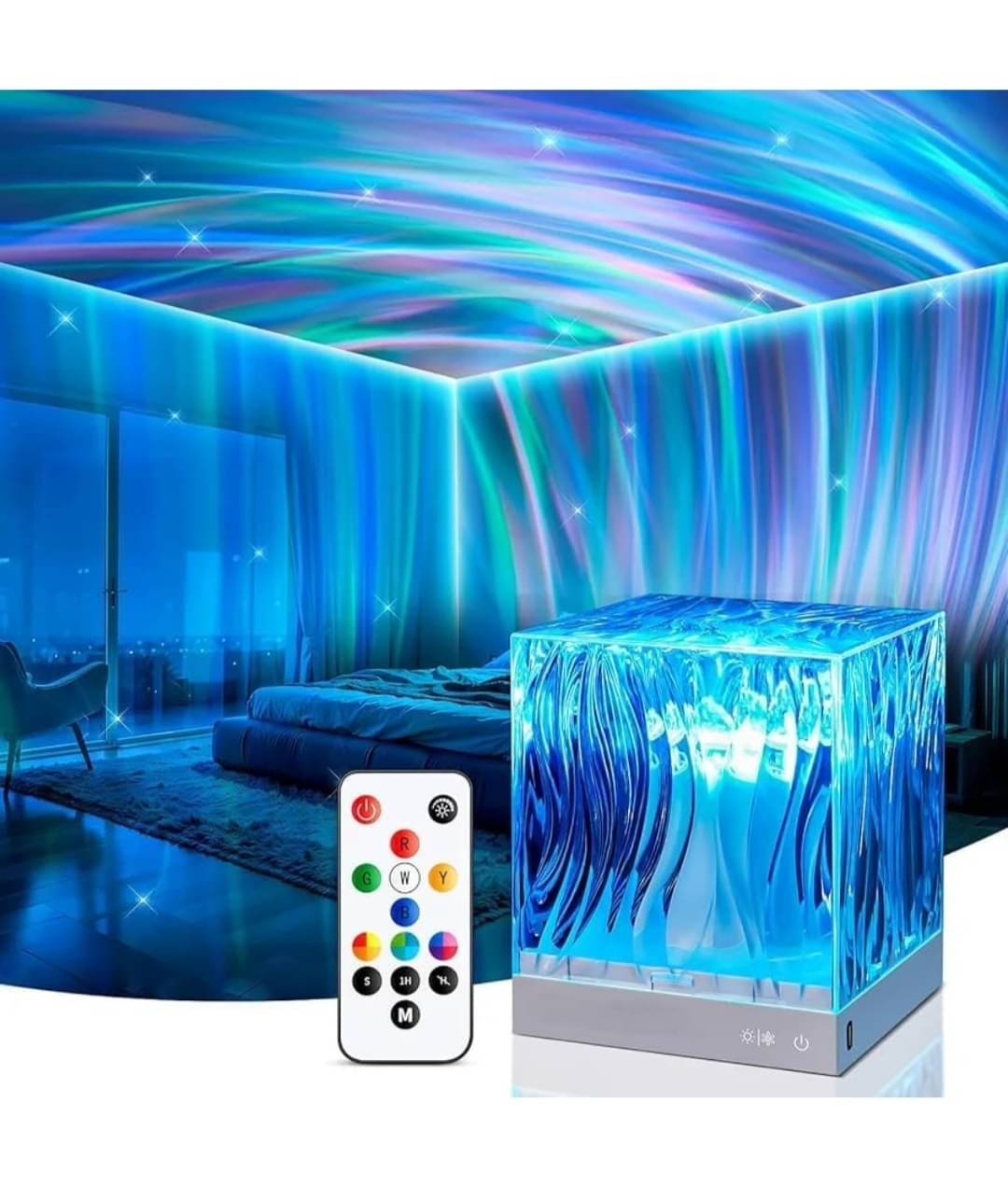 Projector Lights Ocean Wave, Romantic Warm Ocean Wave Water Night Light Projecto Multicolor Night Lamp ( Pack of 1 ) Projector Lights Ocean Wave, Romantic Warm Ocean Wave Water Night Light Projecto Multicolor Night Lamp ( Pack of 1 )
