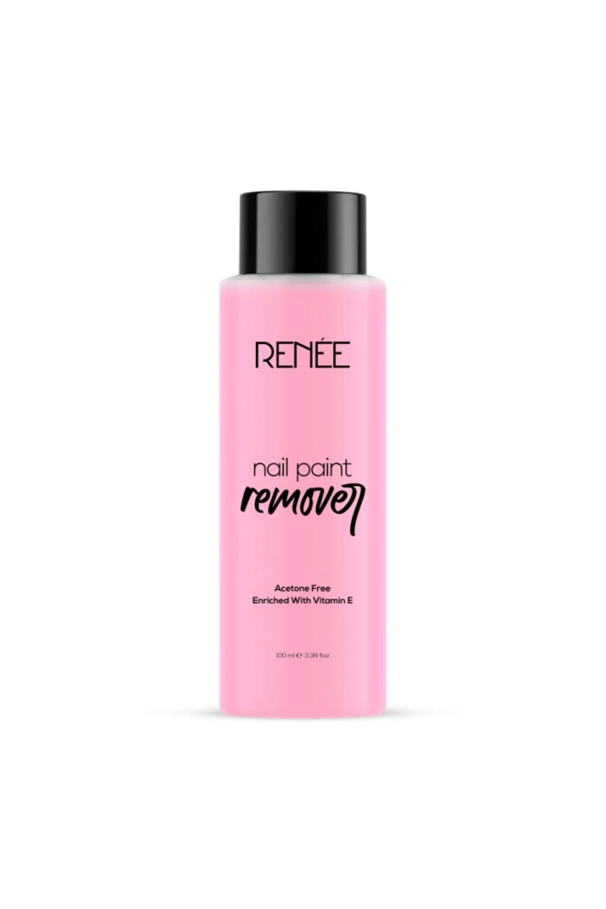 RENEE Nail Paint Remover, Acetone-Free, Moisturizing, Stain-Free Finish, 100ml     			RENEE Nail Paint Remover, Acetone-Free, Moisturizing, Stain-Free Finish, 100ml