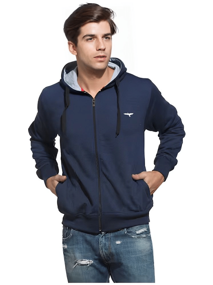 Reya Cotton Blend Men's Casual Jacket - Blue ( Pack of 1 ) Reya Cotton Blend Men's Casual Jacket - Blue ( Pack of 1 )