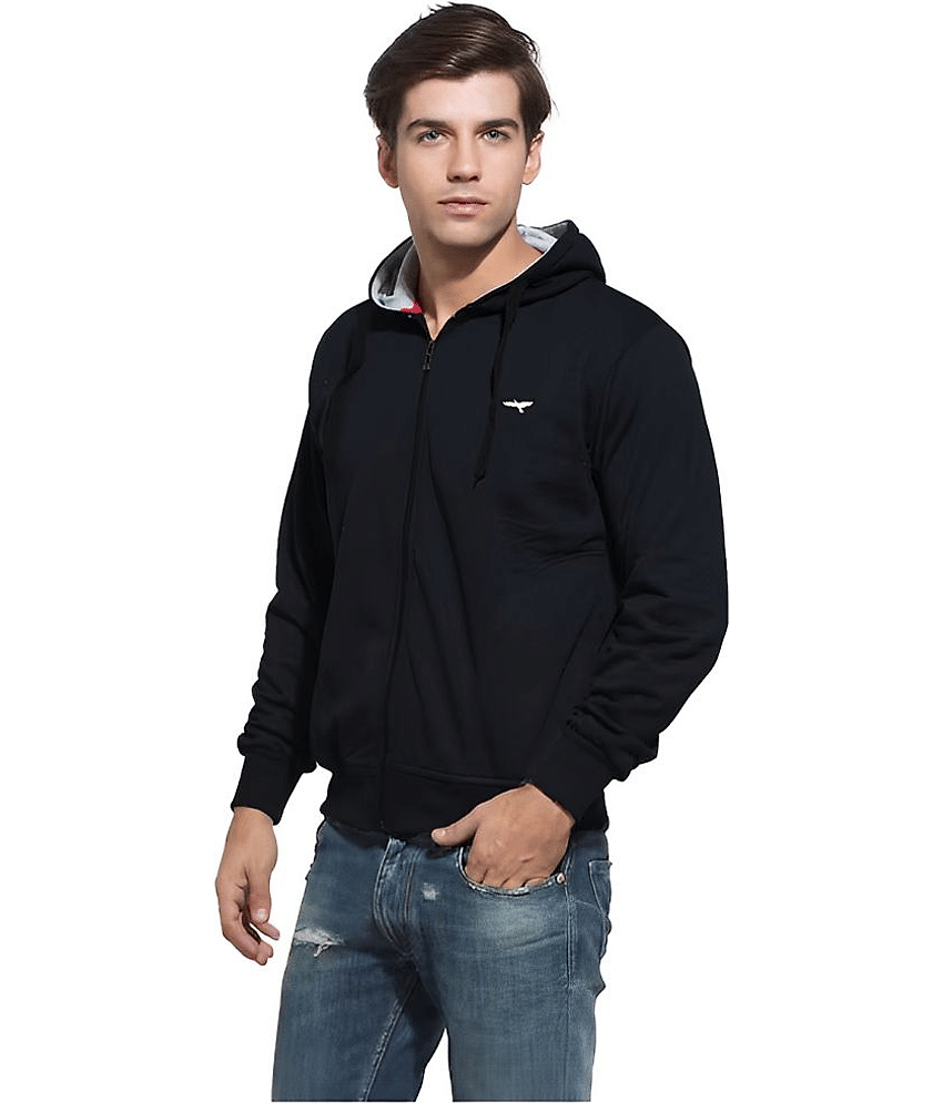Reya Cotton Blend Men's Casual Jacket - Black ( Pack of 1 )