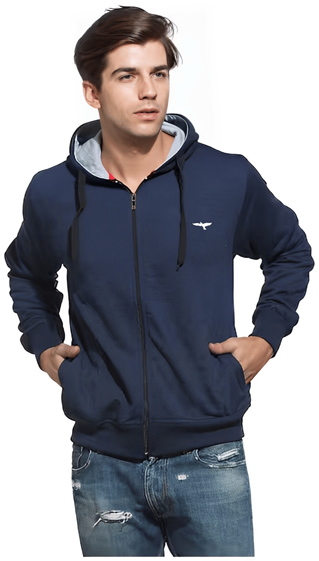 Reya Cotton Blend Men's Casual Jacket - Blue ( Pack of 1 ) Reya Cotton Blend Men's Casual Jacket - Blue ( Pack of 1 )