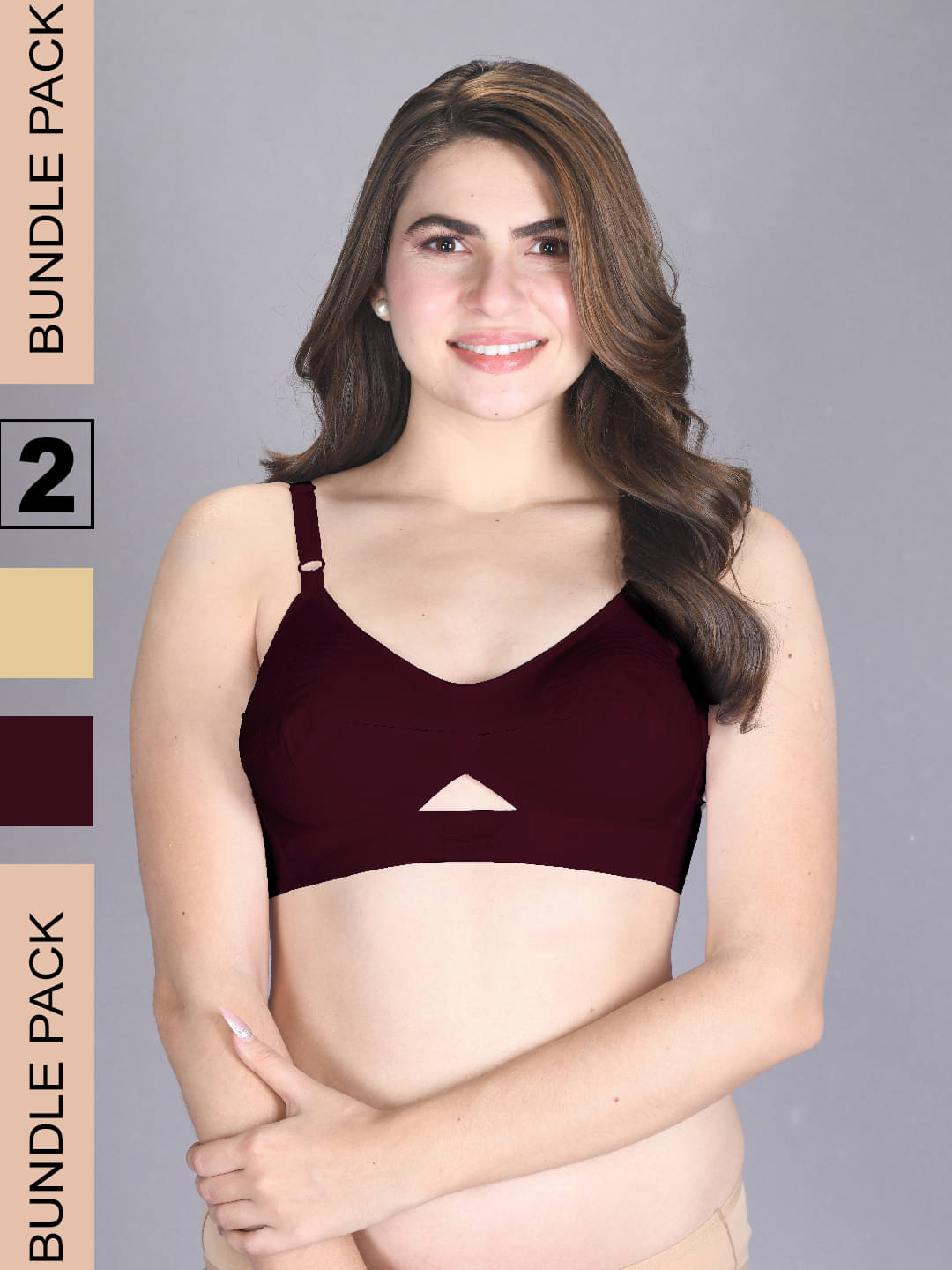 lux venus Pack of 2 Cotton Non Padded Women's Everyday Bra ( Beige ) VEN_BRA151_SK_MN_2PC     			lux venus Pack of 2 Cotton Non Padded Women's Everyday Bra ( Beige ) VEN_BRA151_SK_MN_2PC