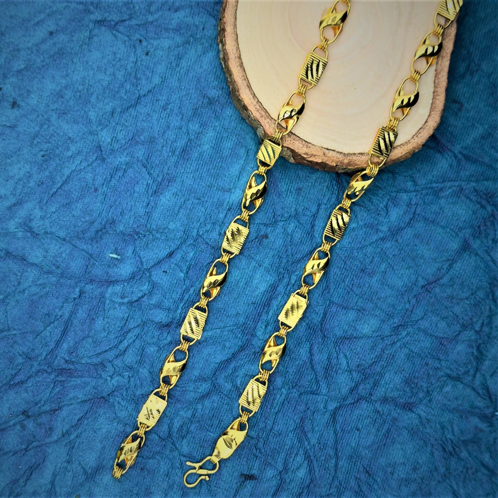    			AKLINA Gold Plated Chain ( Set of 1 )