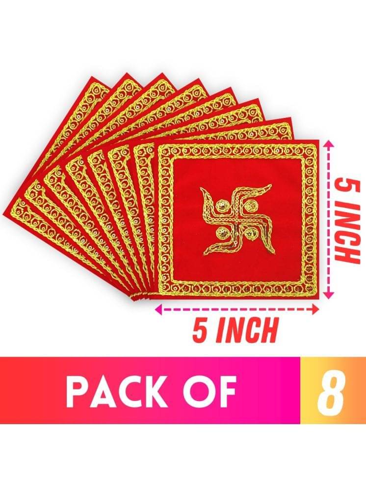     			Bhakti Lehar Aasan for God Idol ( 5 x 5 Inch ) - ( Pack of 8 )