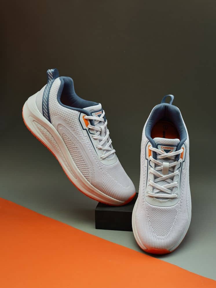 Campus PLUSH White Men's Sports Running Shoes - Sports Shoes | Buy online on ZillyBuy