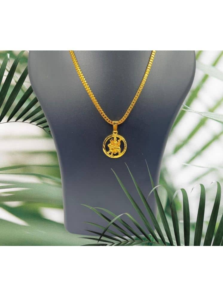 Charms Gold Religious Pendant With Chain ( Pack of 1 ) - Jewellery Sets | Buy online on ZillyBuy
