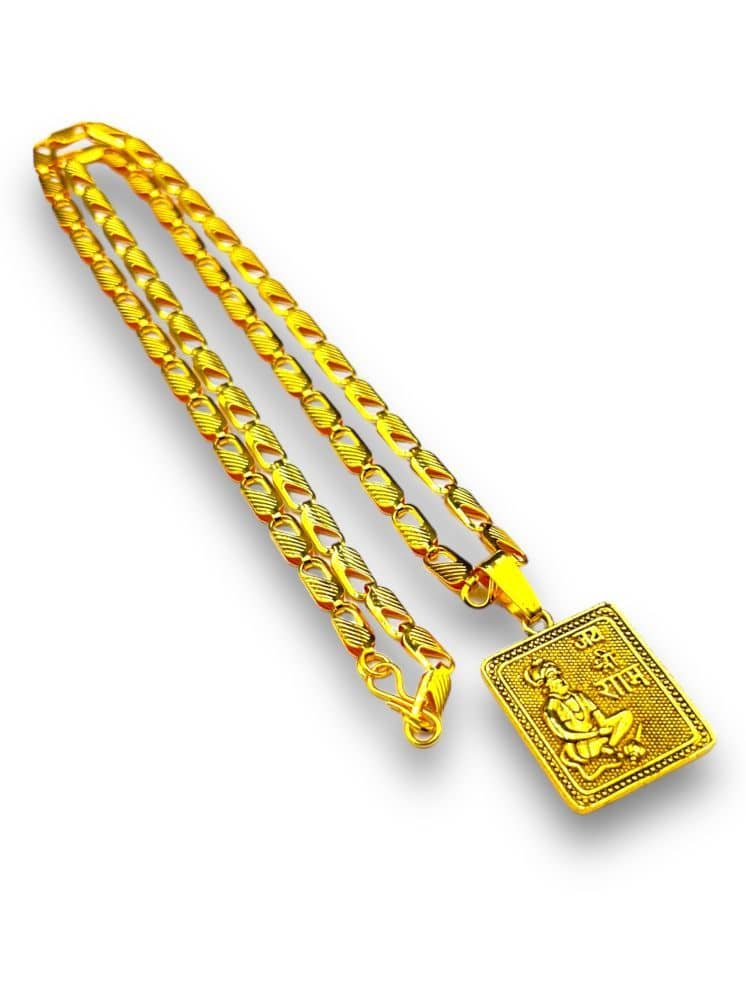 Charms Gold Religious Pendant With Chain ( Pack of 1 ) - Jewellery Sets | Buy online on ZillyBuy