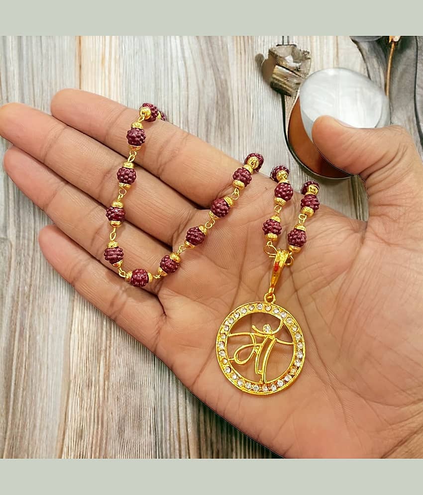 Charms Gold Religious Pendant With Chain ( Pack of 1 ) - Jewellery Sets | Buy online on ZillyBuy