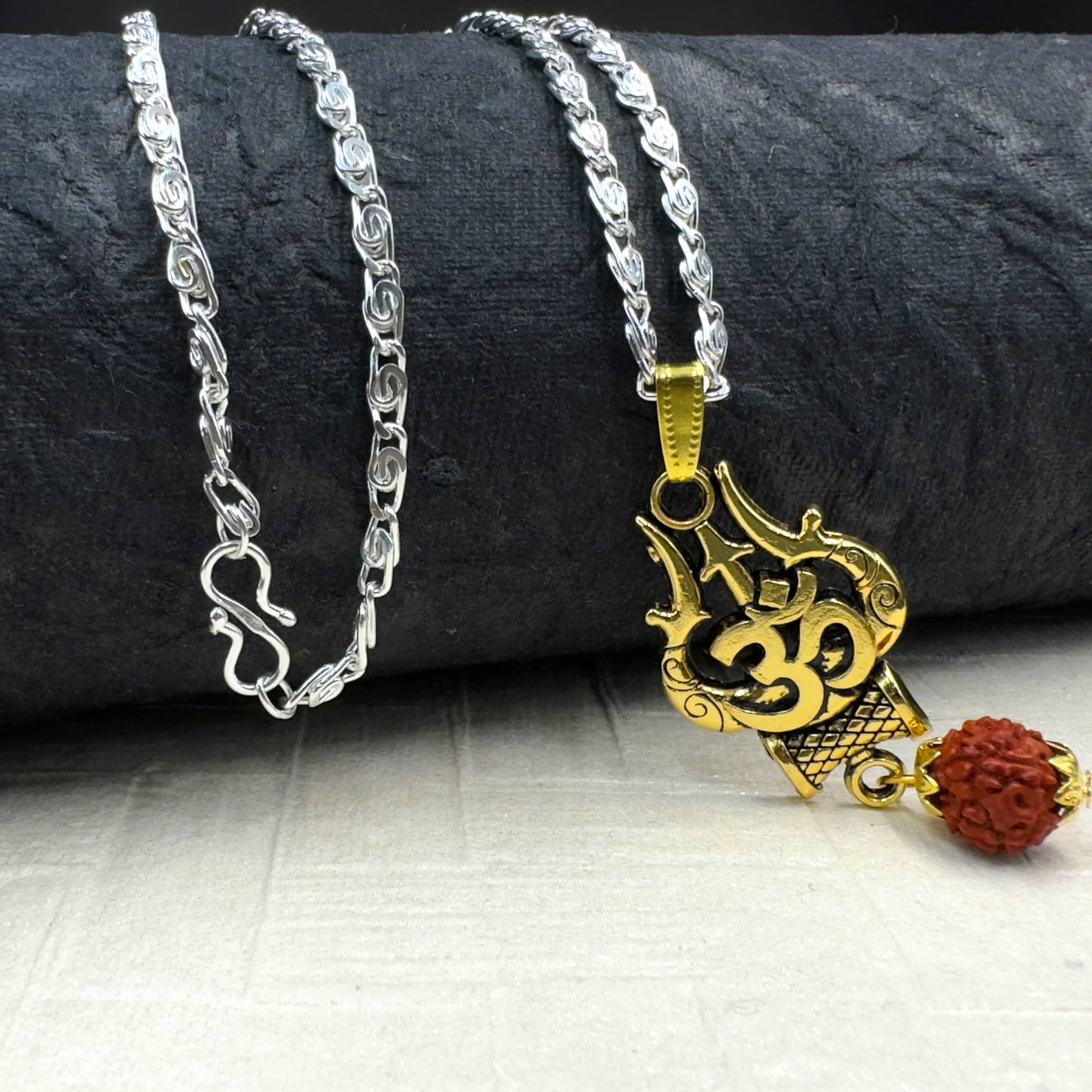 Charms Gold Religious Pendant With Chain ( Pack of 1 ) - Jewellery Sets | Buy online on ZillyBuy