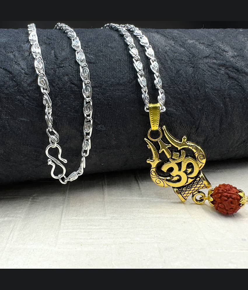 Charms Gold Religious Pendant With Chain ( Pack of 1 ) - Jewellery Sets | Buy online on ZillyBuy