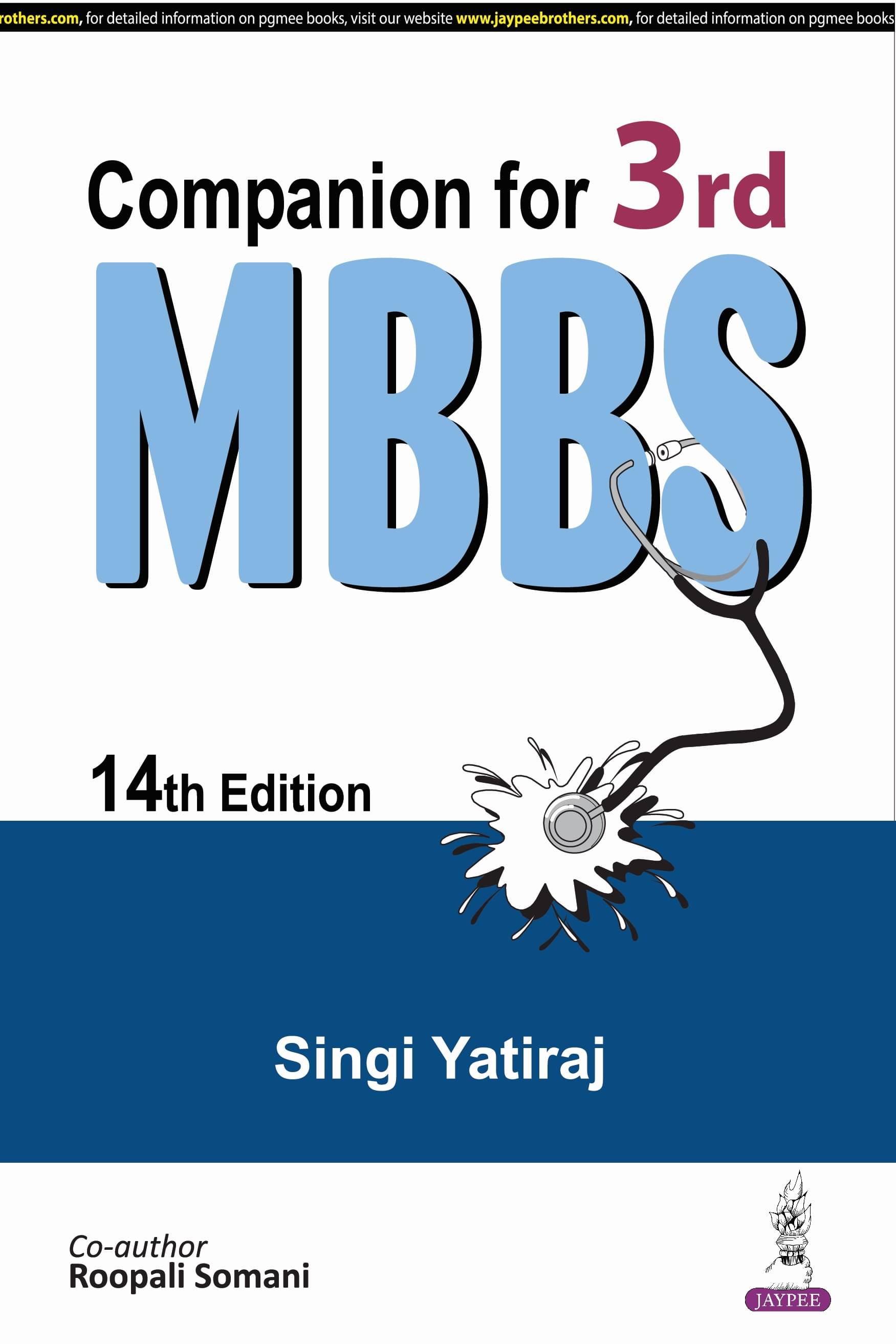     			Companion for 3rd MBBS 14th Edition