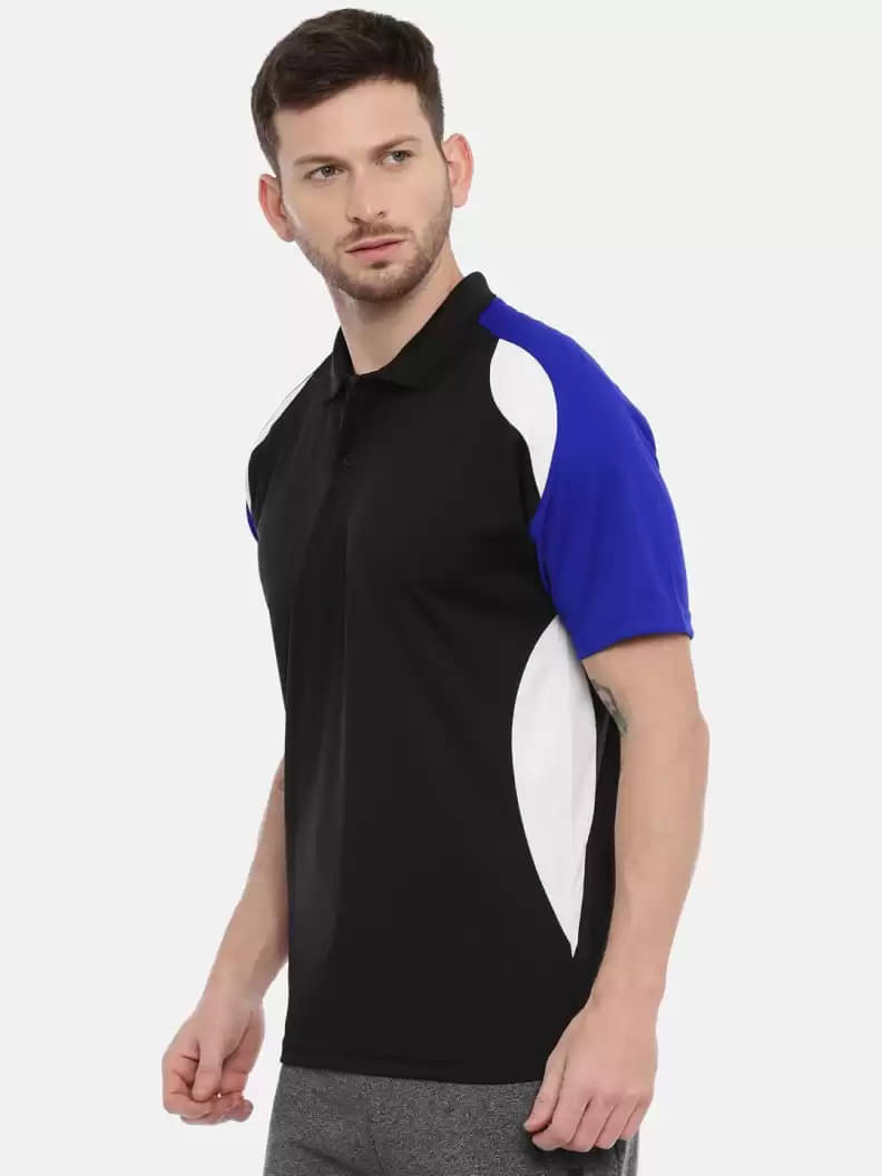 DAAWEAR OUTFITS Black Polyester Regular Fit Men's Sports Polo T-Shirt ( Pack of 1 ) DAAWEAR OUTFITS Black Polyester Regular Fit Men's Sports Polo T-Shirt ( Pack of 1 )